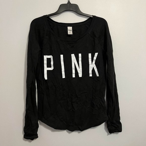 Black "PINK" Long Sleeve Shirt - Picture 1 of 2